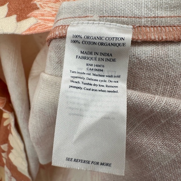 Faherty Ramona Floral Dress In Warm Jicaro Island Small - Picture 4 of 7